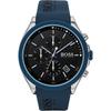 Velocity Black Dial Blue Silicone/Rubber Men's Quartz Watch 1513717