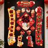 Magnetic 2026 Chinese Spring Festival Couplets Good Luck New Year Door Stickers  Traditional Decor