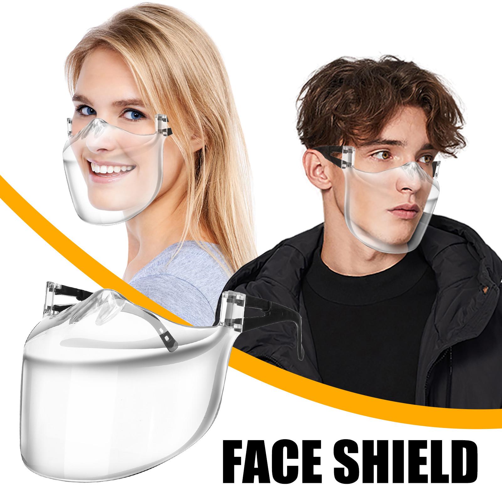 Mascarilla nariz-boca lavable con protección bucal de plástico