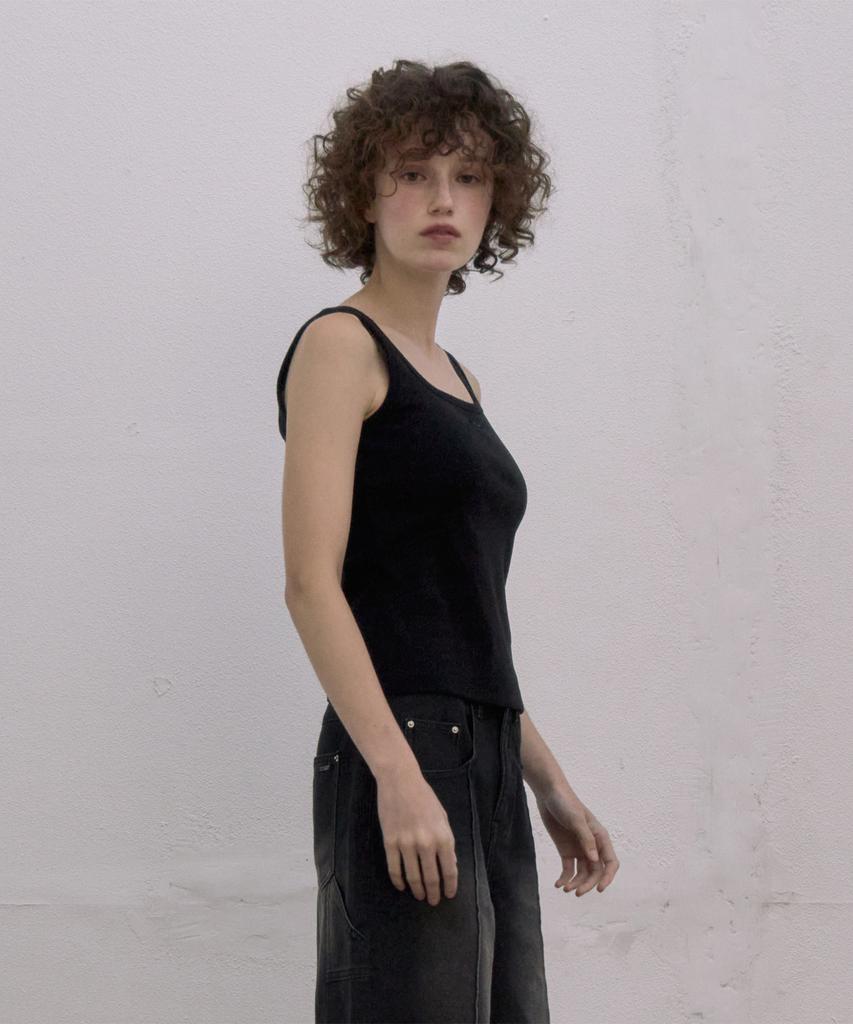 JUCYJUDY Sleeveless Ribbed T-Shirt Jzts020B