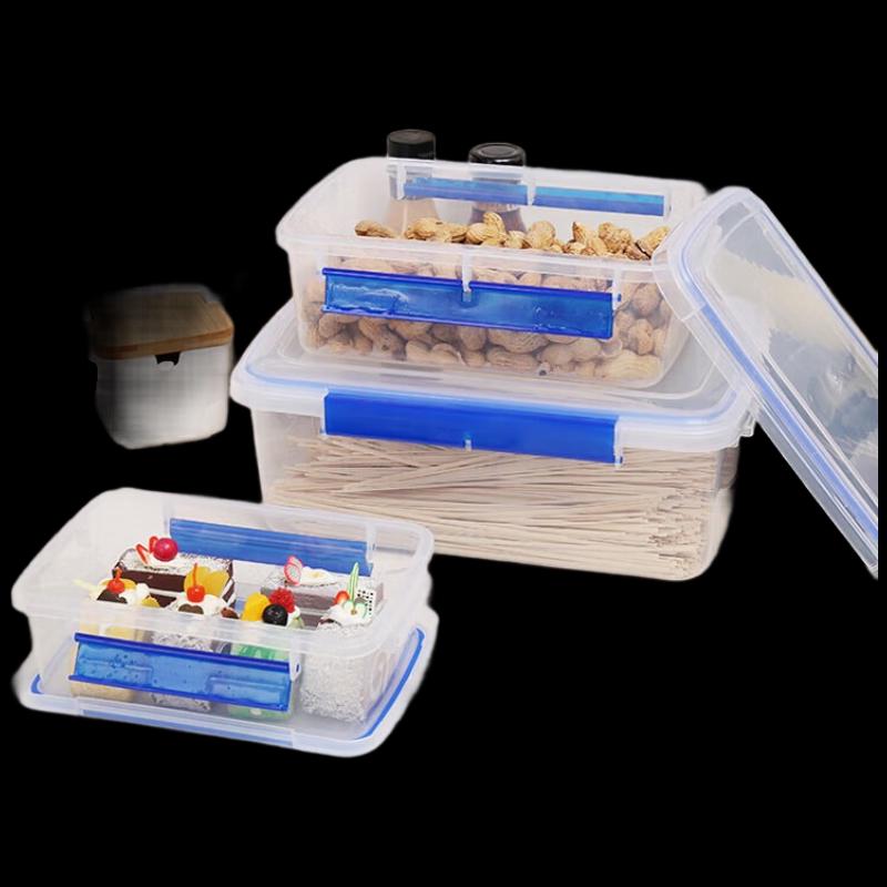 Transparent Rectangular Food Storage Container