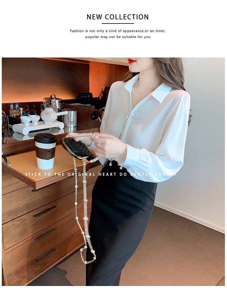 2025 Women's High-End Chic Long-Sleeve Shirt: Loose Fit, Trendy, and Stylish