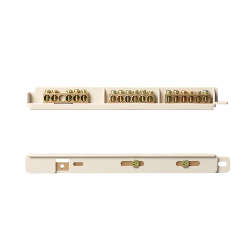 Wire Screw Connector Brass Grounding Terminals Block High Conductivity Grounding Rod For Home Electrical Projects