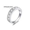Elegant Women's Moissanite Ring in 925 Sterling Silver and Gold-Plated Finish