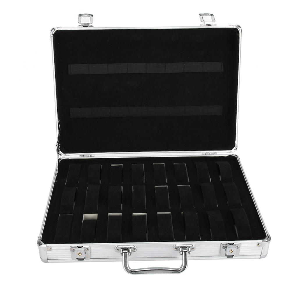 Custodia Argentata Custodia Portatile in Alluminio Scatola in Alluminio Salvaspazio Custodia per Orologi