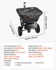 Tow Behind Lawn Spreader, 3m Spreading Width, Garden & Lawn Spreader with Universal Hitch, 38.6kg Capacity & 10 in All-Terrain Tires, Seed Fertilizer