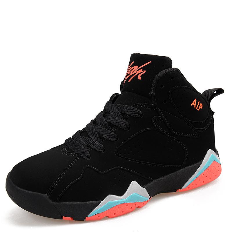 

Зимние корейские кроссовки для баскетбола с высоким верхом, мужские кроссовки, студенческие кроссовки для поля, спортивные кроссовки для бега, повседневная обувь, парная обувь, модная обувь 44