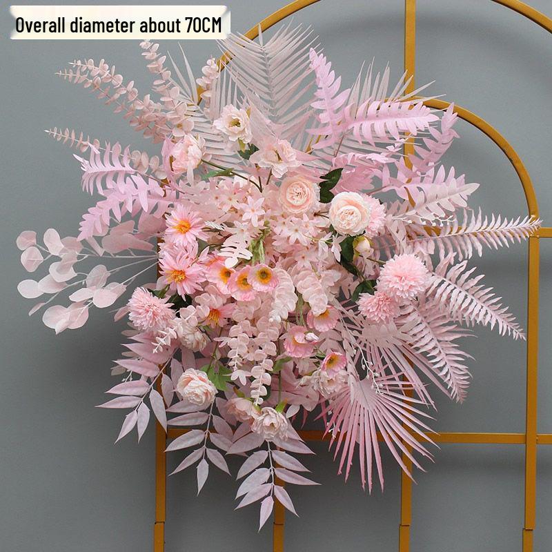 Eukalyptus Seide Hochzeitsmittelstück: Dekoration für den Gang und die Bühne in Töpfen