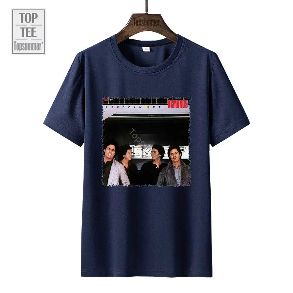 Steppin' Out Album Tričko The Osmonds Tour Tričko Dámské Streetwear Móda Tričko nadměrné velikosti Unisex černé topy