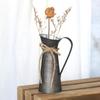 Retro Metal Flower Bucket With American Style For Home Garden Display
