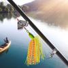 Bass Fishing Lures Kit Fishing Buzzbait Lure Bass Spinner Baits Kit Buzzbait for Bass Fishing Multicolor Swimbait Topwater Lure Hard Metal