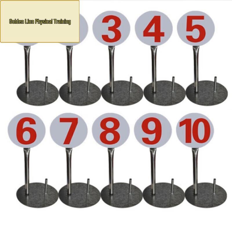 Golden Lion Training Ground Target Number Plates (Set of 10)