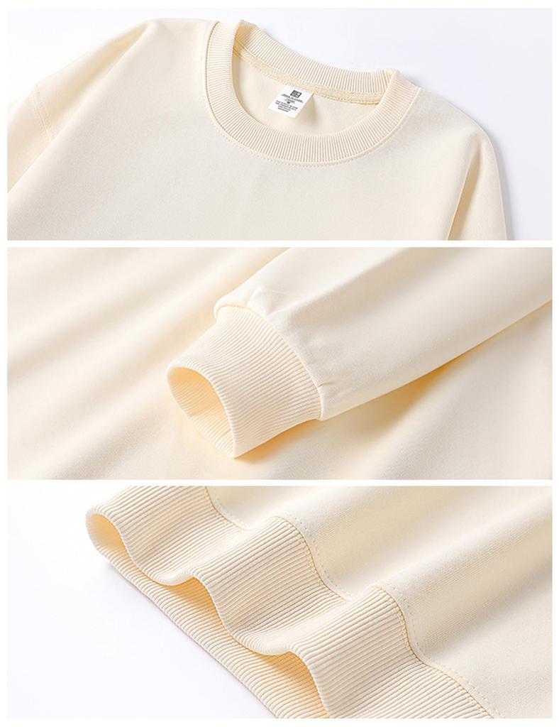 SLEEPSINERO Long Sleeve Fits Loose Oversized Cotton Plus Big Long Solid Long Women's Sweatshirt, All, Fit, Slimming, Sweatshirt, Versatile, Size,