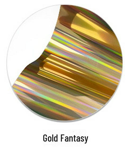 Silver PU Soft Metallic Fantasy Color Laser Heat Transfer Lettering Film