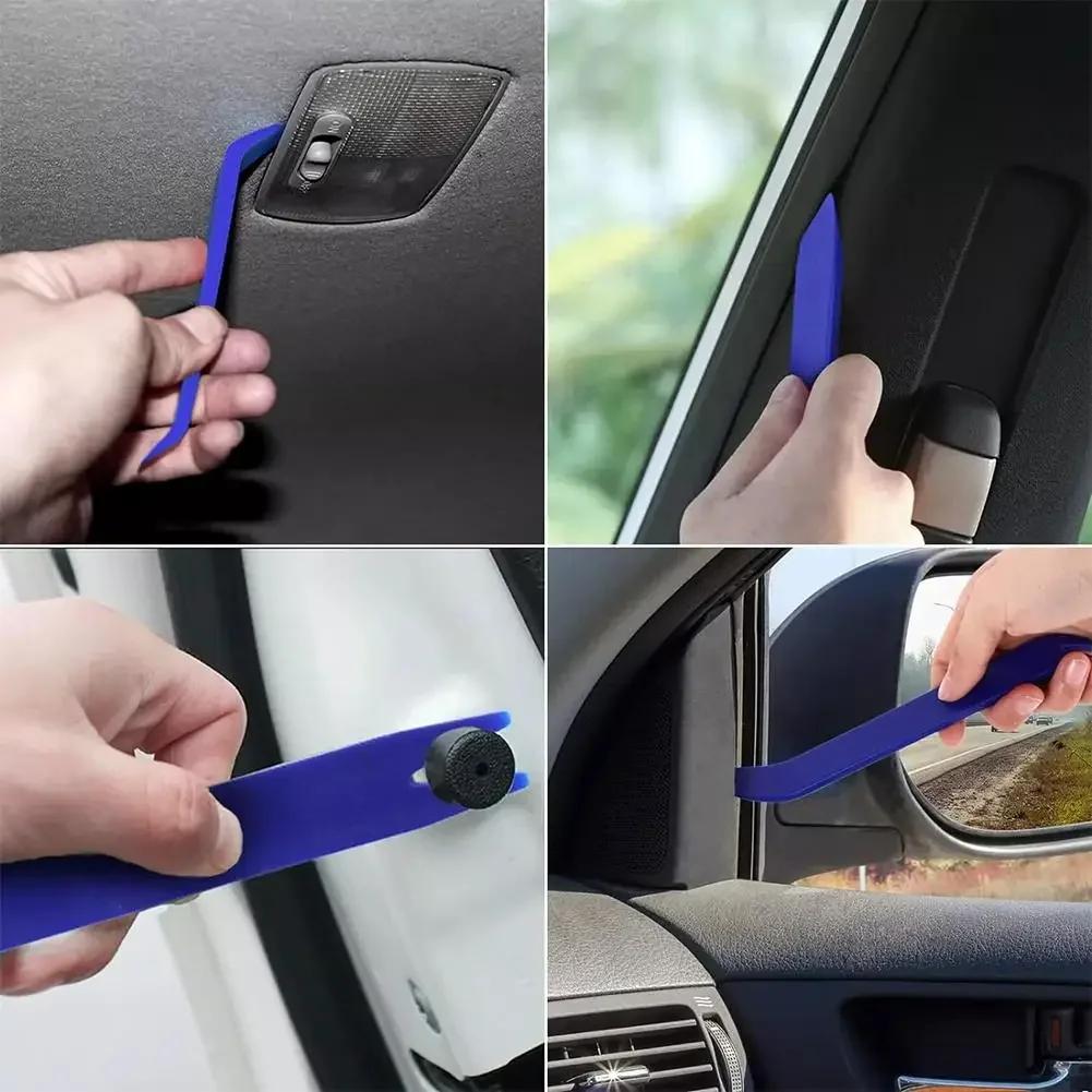 5PCS Auto Dismantle Tools Kit - Easy-to-Use Plastic Pry Tool Set for Car Door Clips, Radio Panels & Audio Repair