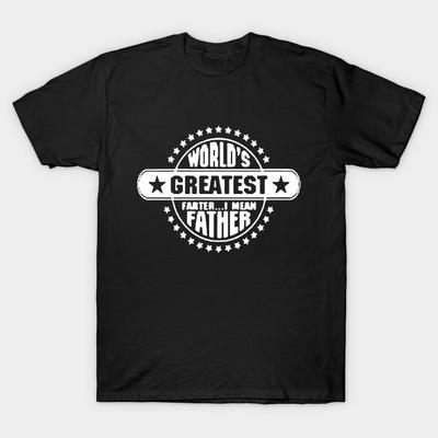 Asian Size Men Print T-shirt Super Large TShirt Worlds-greatest-father-funny No-Cut Heat Transfer Print Cotton Tshirt