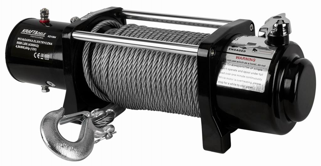 Elektrische Winde 9500Lbs 12V | Kraft&Dele