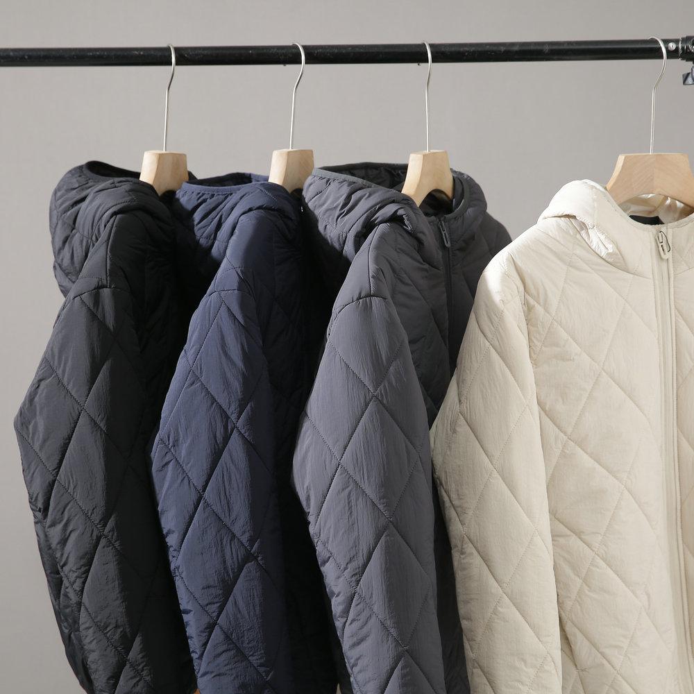 Mulberry Silk Hooded Cotton Coat Autumn and Winter Warm Men's and Women's Cotton Coat