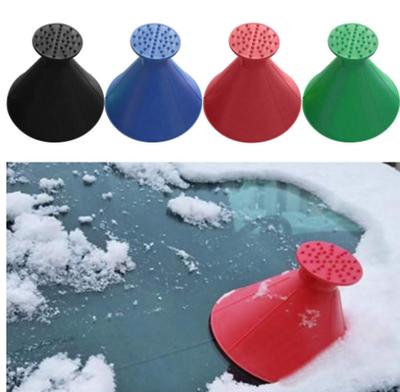 Ice Scraper Round Car Window Windshield Cone-Shaped Frost Snow Removal Funnel Shape Car Window