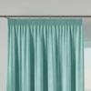 Velvi Curtains On Gathering Tape Green Plain 140X250 Cm