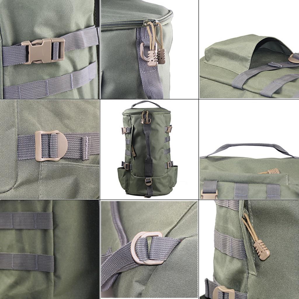 Cylindrical Lure Bag Outdoor Backpack Rod Storage Bag Durable Waterproof Fabric For Fishing Enthusiasts