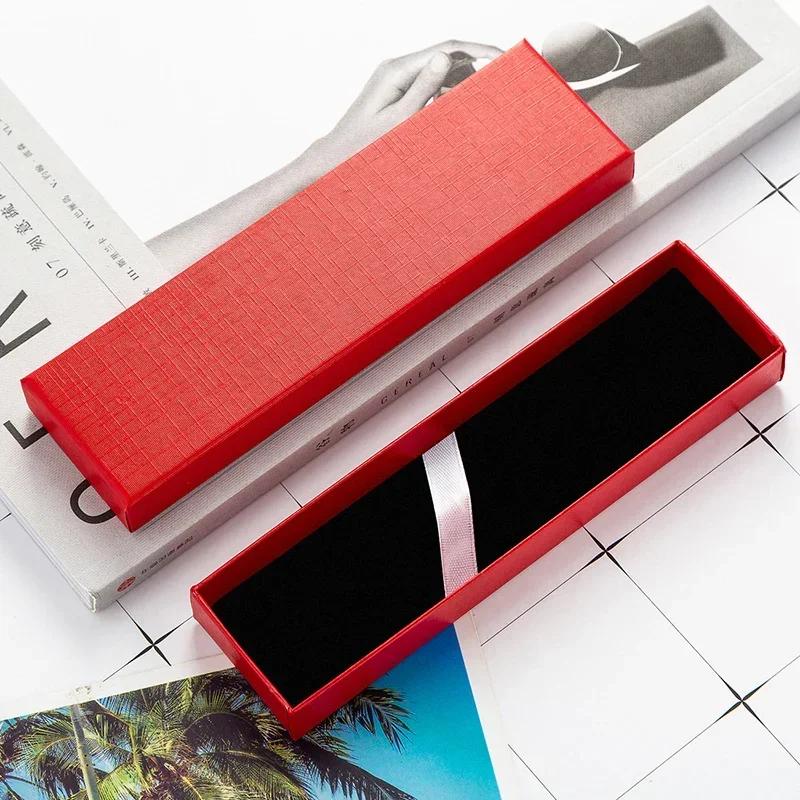 1 Pieza Caja de Regalo para Bolígrafo Vacía Caja Rectangular para Bolígrafo Caja Tapa Caja de Exhibición para Bolígrafo Fuente Joyería Suministros de Papelería