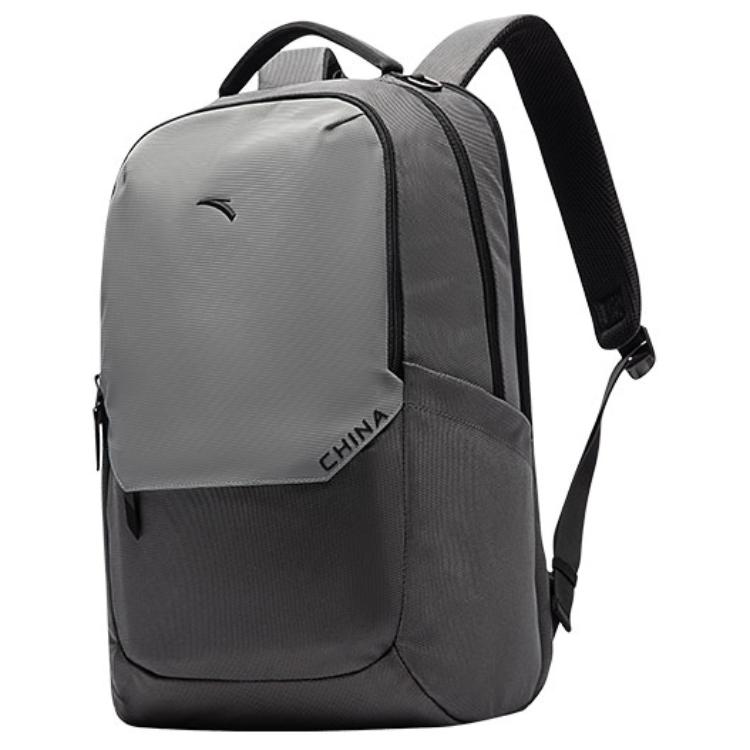 New Anta Fabric Backpack Unisex Dark Gray & Light Gray/Black 192517153-2