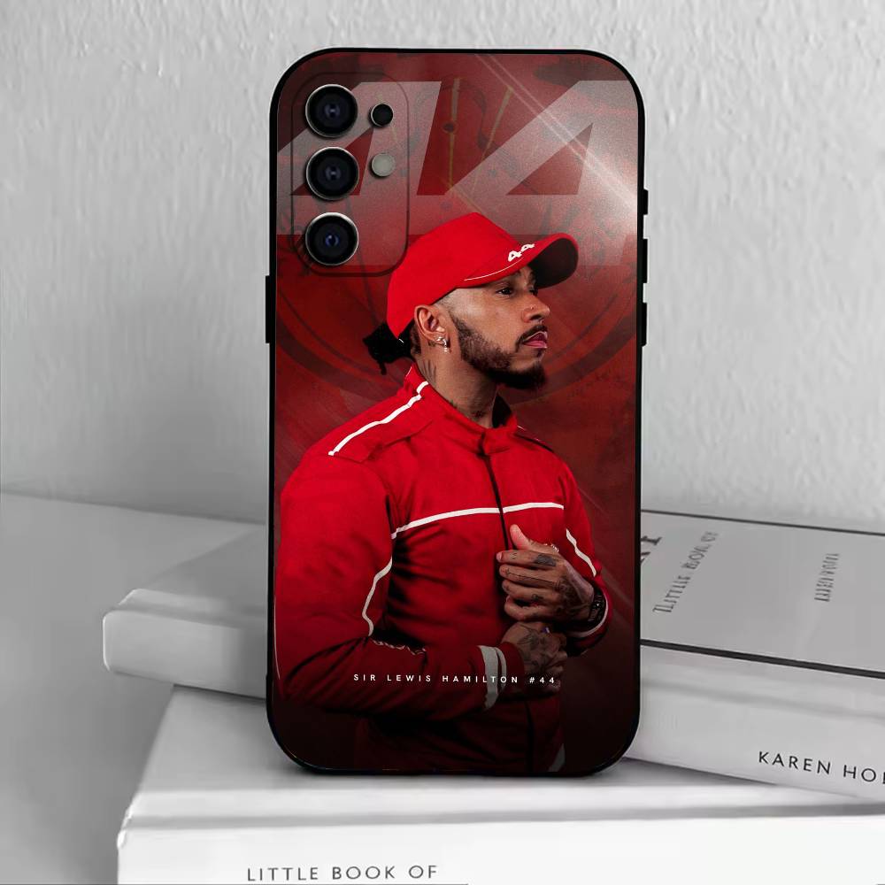 44 L-Lewis H-Hamilton Phone Case Black Silicone Soft For Samsung S25,S24,S21,S22,S23,S30,Ultra,S20,Plus,Fe,Lite