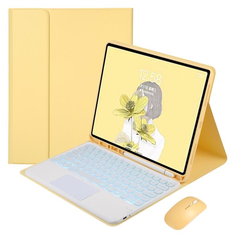 Bluetooth Keyboard Case With Backlit Keys IPad 10th 11th Gen Air 4 10.9 Inch Pro 11 Stand Cover PU Leather Full