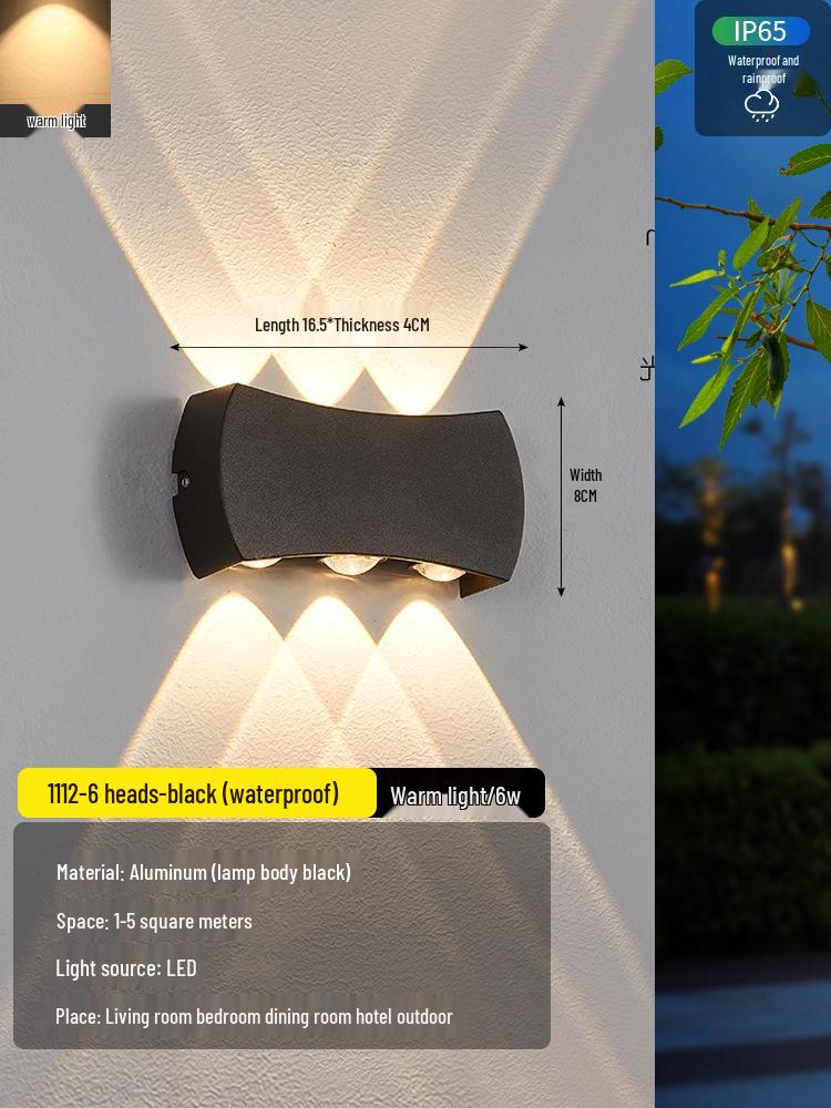 2025 Sleek LED Wall Lamp: Waterproof Bedside, Living Room, Outdoor & Entrance Decor