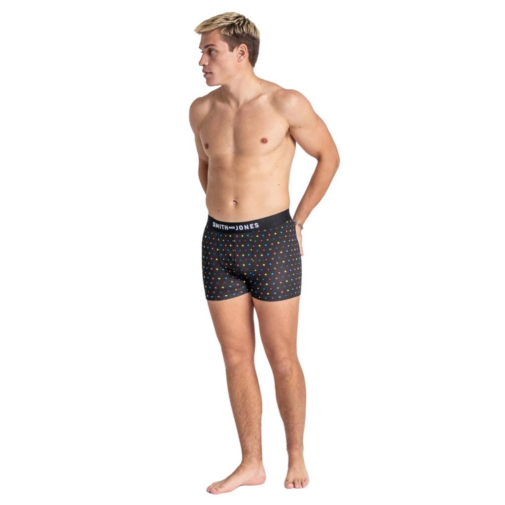 Smith & Jones Herren Leland Boxershorts mit verschiedenen Designs (Packung mit 7)