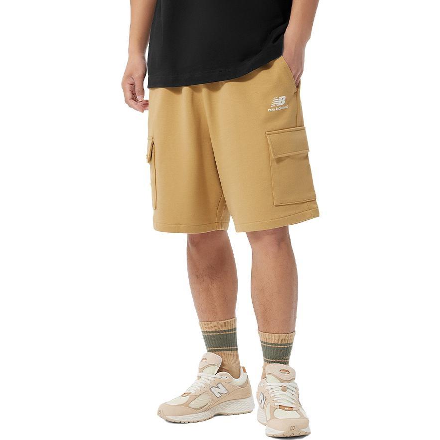 New Balance Logo Cargo Shorts Asia Sizing 'Khaki' Men's AMS32367-BYC