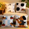 Kissenhülle Leinen Hautfreundlich Weich Dekorative Hülle Für Sofa Heimdekoration Tomatenhund Serie Kissenbezug