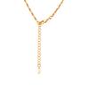 CHANEL Double C Letter Crystal Metal Necklace Women's