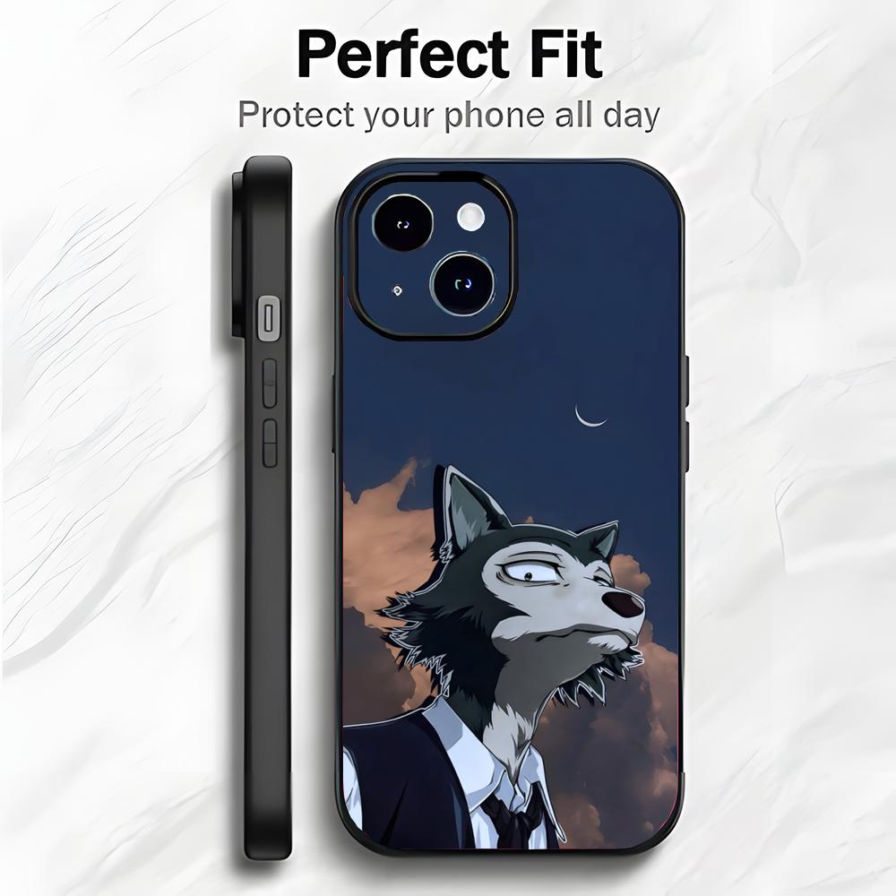 Stylish Japanese Anime B-Beastars Couple Phone Case Phone Case Soft Packaging Lightweight For iPhone17 16 15 14 13ProMax