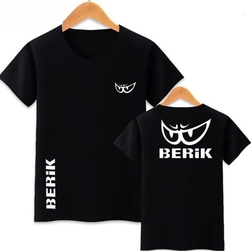 

BERIK Big Eye Cycling Suit, Motorcycle Clothes, Motorcycle Suit, Racing Men s and Women s Eye Track Short Sleeve T-Shirt Summer M
