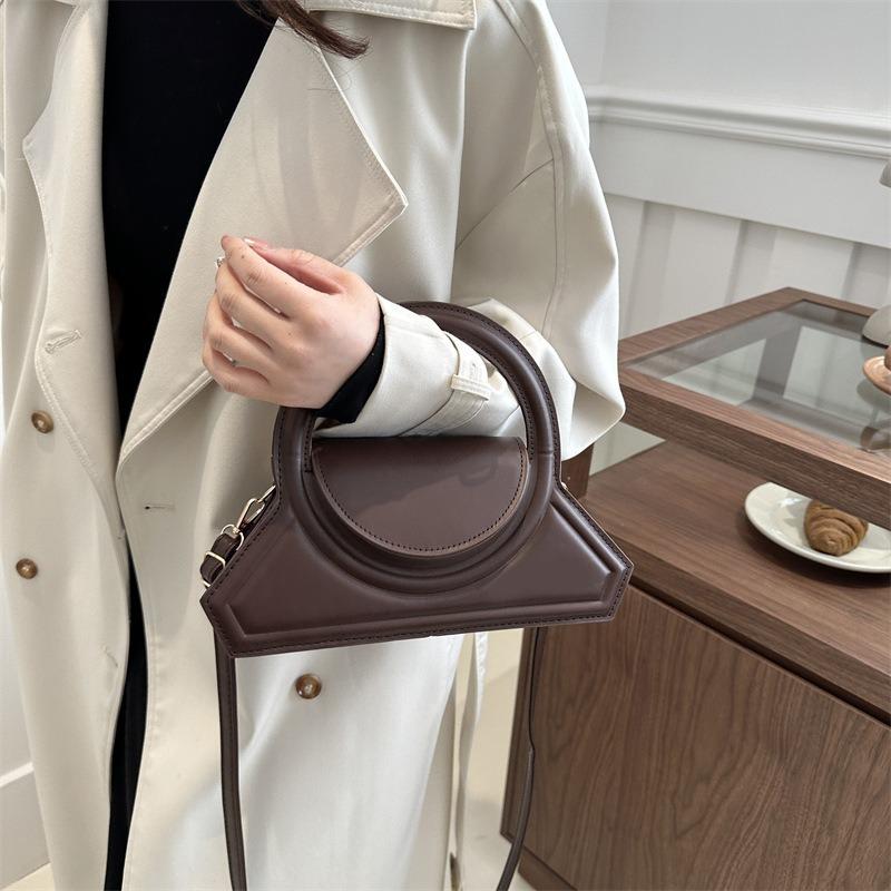 Niche design handbag early spring new fashion trendy simple solid color shoulder crossbody handbag women's bag tide