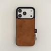 Autumn/Winter Retro Solid Suede Plush iPhone 17 Pro Max/16P/15/14 Case