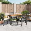 VidaXL Ensemble à Manger de Jardin avec Coussins 5pcs, Table et Chaise de Terrasse, Meubles de Patio, Mobilier d'Extérieur, 3213562
