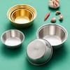 Metal Salad Bowls Restaurant Seasoning Bowl Food Container Noodles Bowl Condiment Container for Camping, Hiking, Picnic