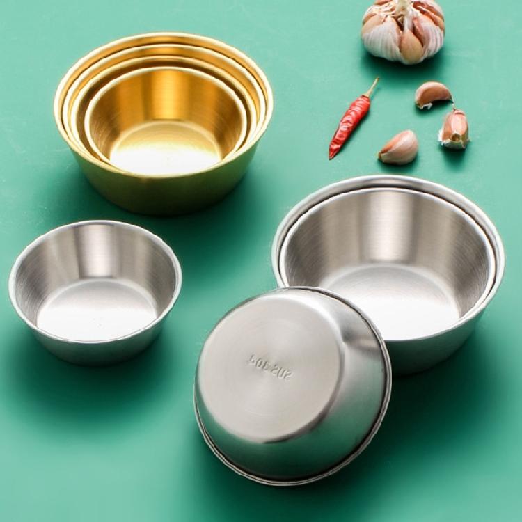 Metal Salad Bowls Restaurant Seasoning Bowl Food Container Noodles Bowl Condiment Container for Camping, Hiking, Picnic