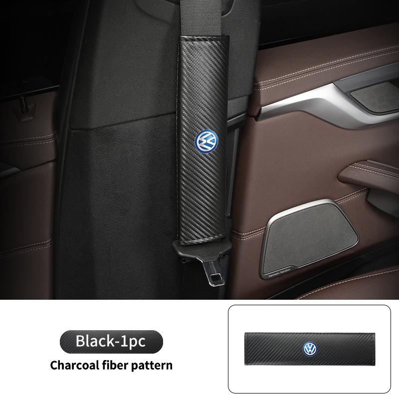 Car Seat Belt Shoulder Protector Auto Seatbelt Cover For VW R Scirocco Jetta Beetle Golf Passat Polo Tiguan Sharan Touran BFZ1