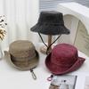 Cappelli a secchiello Ricamati con Lettere Primavera/Estate per Uomo, Traspiranti Moda Casual Versatili Cappelli Parasole per Donna