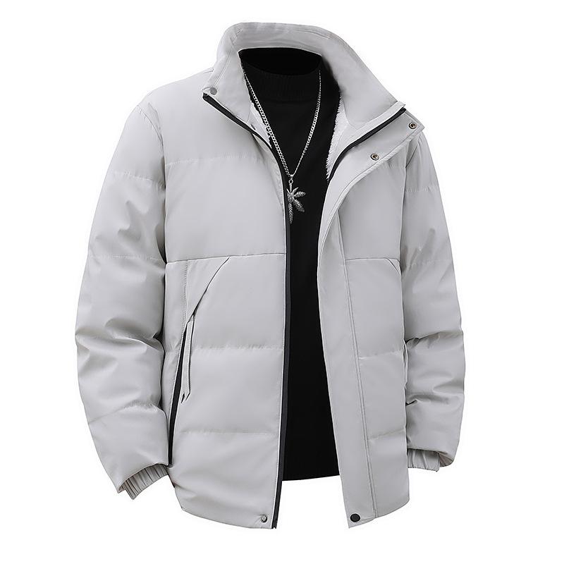 Graphene Cotton Coat, Thick Cotton Jacket, Bread Jacket, Stand Up Collar, Fashionable Casual Lamb Wool Jacket