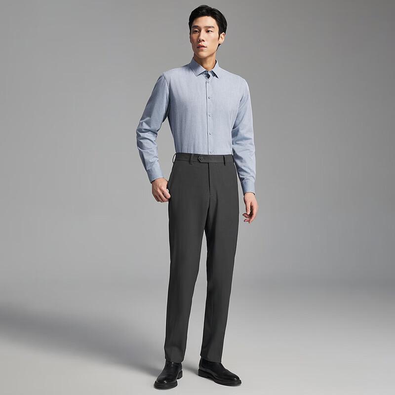 YOUNGOR Men s Wool Blend Casual Shirt VLBN119681HBA 43