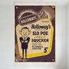 Holloway's Slo Poe Sewer Sucker Vintage Tin Sign Early 20th Century Style Metal Poster for Home Bar Cafe Wall Decor 5¢ Price Tag