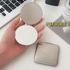 Premium Sense Foldable Clamshell Makeup Mirror Stainless Steel Double-sided Small Mirror Women's Portable Makeup Mirror