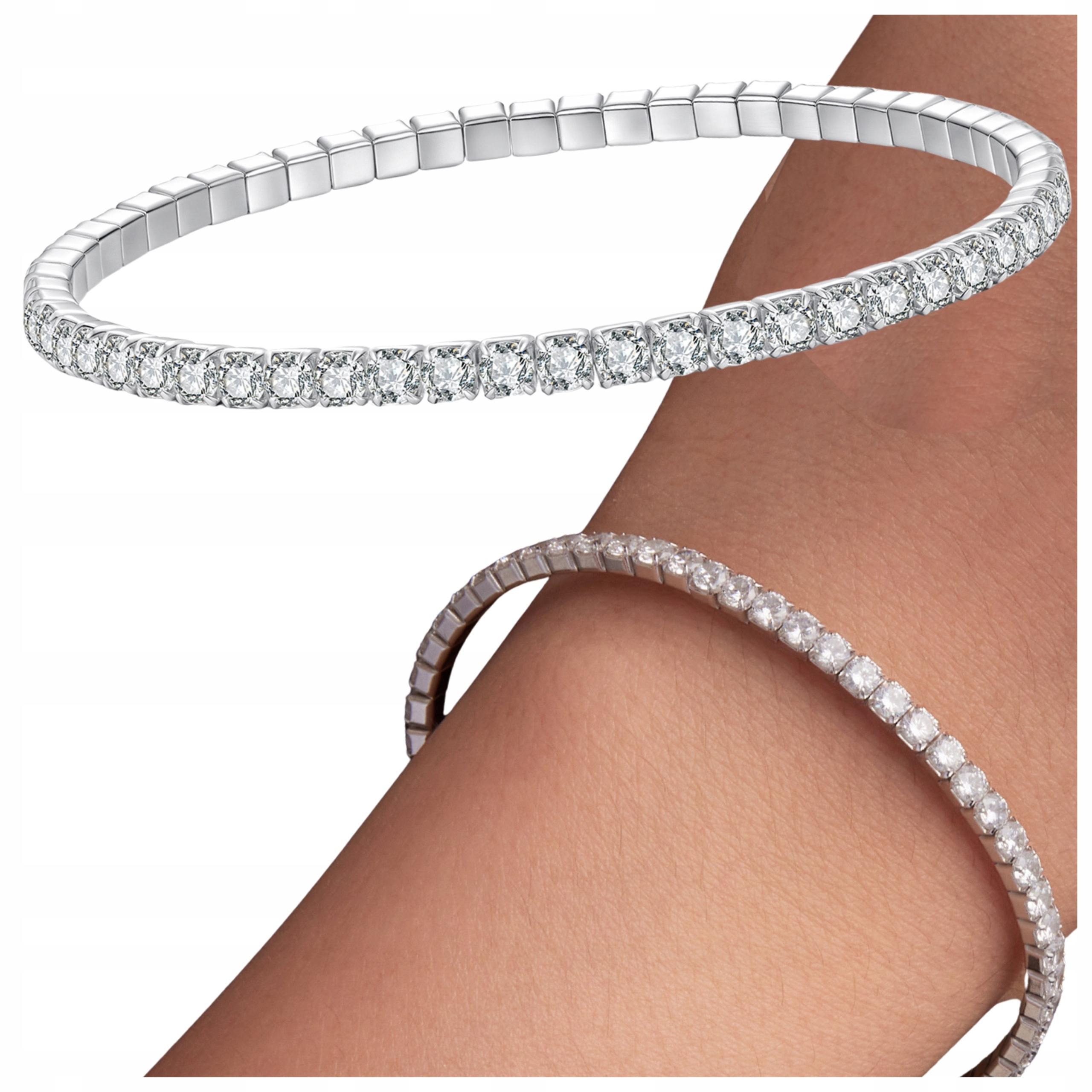Elegant Tennis Bracelet With S925 Cubic