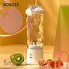Portable Juicer Blender IPX7 Wireless Fruit Juicer USB Rechargeable 600ml Large Capacity Juice Cup for Sports
