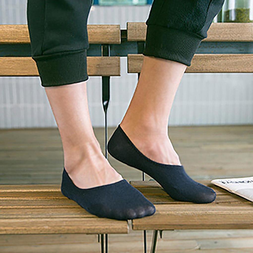 Simple Fit Cotton Plain Socks (10 Pairs) (Navy) Fake Socks